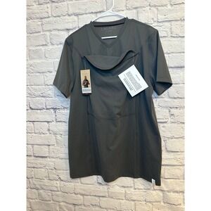 NWT LALABU Dad Shirt XLarge Gray Short Sleeve T-Shirt